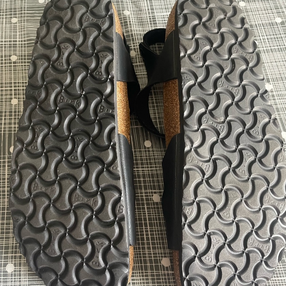 Birkenstock Black Leather Sandals - Picture 4 of 4